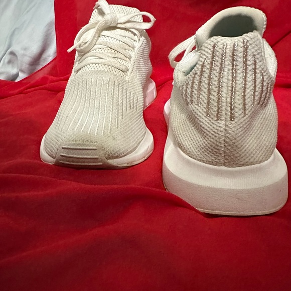 Adidas Mens Swift Run X Triple White Running Shoes Sneakers Size 11 great condit - Picture 6 of 11